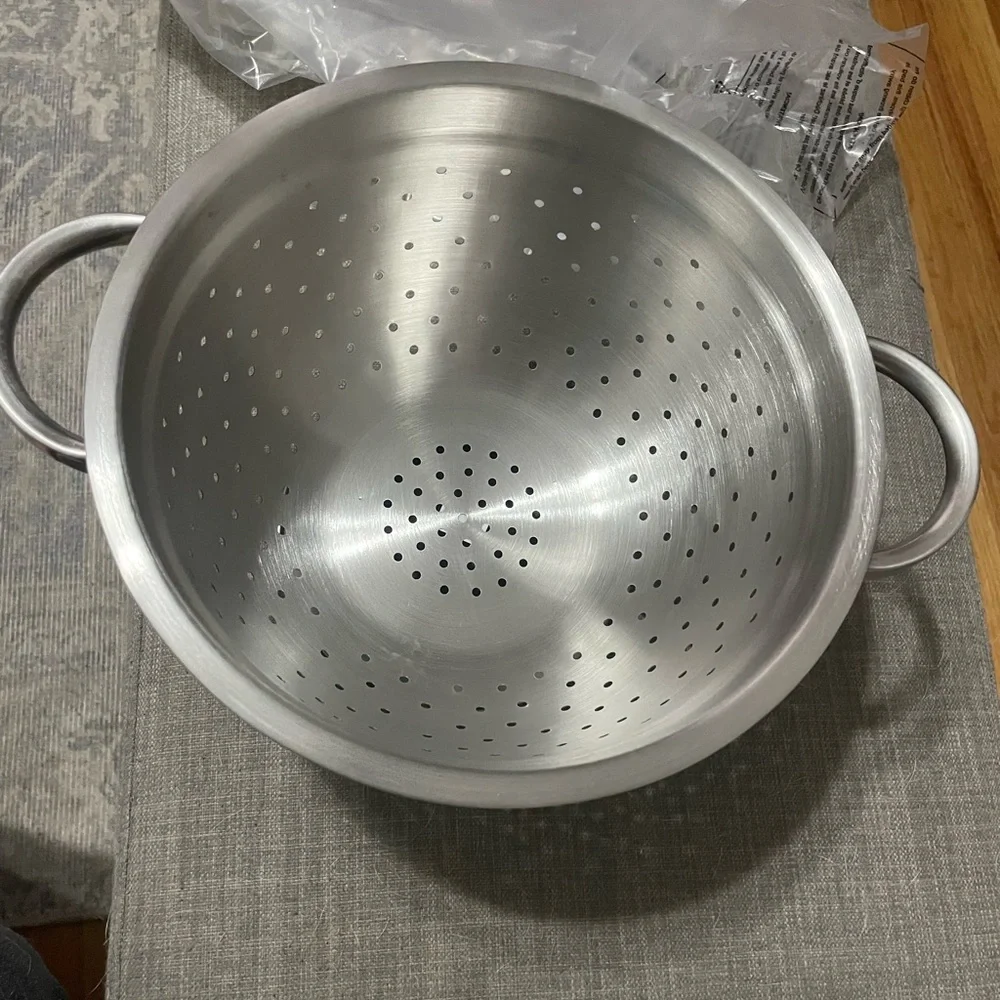 Crate&Barrel Silver Colander